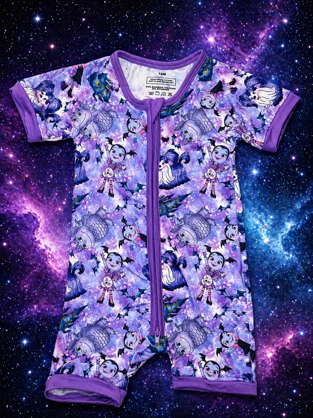 NWOT Purple Vampirina "Vee" Hauntley Baby Bamboo Romper